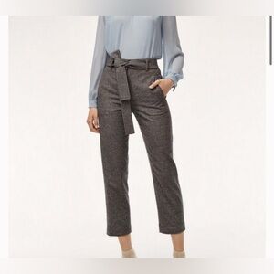 Aritzia Wilfred Tie Front Wool Pants - Dark Grey - Size 6